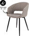 set van 6 Kick stoel Dean - Grijs