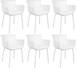 Set van 6 Kick tuinstoel Otis - Wit