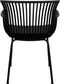 Set van 6 Kick tuinstoel Otis - Zwart