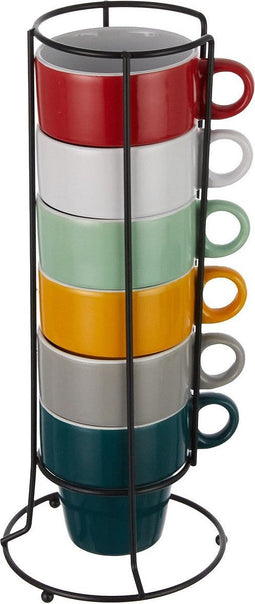 Set van 6 koffiekopjes Secret de Gourmet Met steun