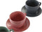 Set van 6 kopjes met schotel DKD Home Decor Roze Wit Groen Donker grijs Keramiek (150 ml)