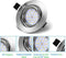 Set van 6 LED Inbouwspots GU10 - Neutraal Wit Licht met Lampen - Satijn - 6 W