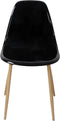 Set van 6 transparante zwarte kristallen stoelen - L 47 x D 54 x H 84 cm - Clody