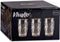 Set van 6x stuks luxe gedecoreerd glas drinkglazen/waterglazen van 340 ml transparant/goud - Per glas 8 x 12.5 cm