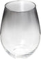 Set van 6x stuks tumbler glazen zwarte rand Sauvage 540 ml van glas - Drinkglazen - Waterglazen