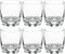 Set van 6x stuks water/sap glazen Tin 310 ml van glas - Drinkglazen - Waterglazen