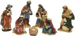Set van 7 EDM Kerststallen - Kerst Spirit - 9cm - 72277