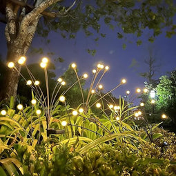 Set van 8 Solar LED Tuinverlichting - 48 LEDs Firefly Lights, IP65 Waterdicht, Zwaaiend Effect voor Buiten