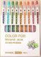 Set van 9 verschillende kleuren gelpennen - Dark/retor series