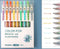 Set van 9 verschillende kleuren gelpennen - light/salty