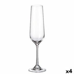 Set van bekers Bohemia Crystal Sira champagne 200 ml 6 Stuks 4 Stuks