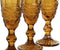 Set van bekers Home ESPRIT Amber Kristal 150 ml (6 Stuks)