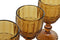 Set van bekers Home ESPRIT Amber Kristal 240 ml (6 Stuks)