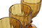 Set van bekers Home ESPRIT Amber Kristal 325 ml (6 Stuks)