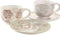 Set van koffiekopjes DKD Home Decor Beige Metaal Groen Dolomite (180 ml) (6 Onderdelen)
