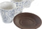Set van koffiekopjes DKD Home Decor Blauw Bruin Keramiek (150 ml)