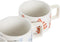 Set van koffiekopjes DKD Home Decor Blauw Metaal Fuchsia 260 ml 4 Onderdelen Dolomite