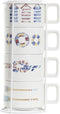 Set van koffiekopjes DKD Home Decor Multicolour Dolomite (260 ml)