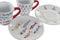 Set van koffiekopjes DKD Home Decor Multicolour Keramiek (130 ml)