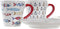 Set van koffiekopjes DKD Home Decor Multicolour Keramiek (130 ml)