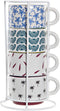 Set van koffiekopjes DKD Home Decor Multicolour Keramiek (150 ml)