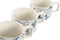 Set van koffiekopjes Home ESPRIT Beige Grijs Roze Lila Metaal Bamboe Dolomite 260 ml