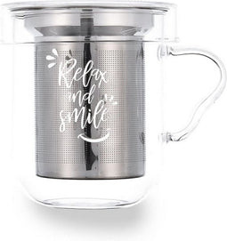 Set van koffiekopjes Quid Transparant Roestvrij staal Glas 3 Onderdelen (350 ml)