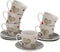 Set van Kopje met Schotel Versa Sweet Porselein (6 Onderdelen) (9 x 14 x 14 cm)