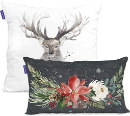 Set van kussenhoesjes HappyFriday Mystical winter Multicolour 2 Onderdelen