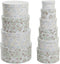 Set van opstapelbare opbergboxen DKD Home Decor Beige Groen Karton (37,5 x 37,5 x 18 cm)