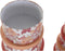 Set van opstapelbare opbergboxen DKD Home Decor Blommor Strepen Fuchsia Wit Perzik Karton (37,5 x 37,5 x 18 cm)