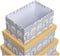 Set Van Opstapelbare Opbergboxen Dkd Home Decor Dieren Blauw Karton (43,5 X 33,5 X 15,5 Cm)