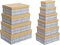 Set Van Opstapelbare Opbergboxen Dkd Home Decor Dieren Blauw Karton (43,5 X 33,5 X 15,5 Cm)