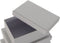 Set van opstapelbare opbergboxen DKD Home Decor Grijs Wit Vierkant Karton (43,5 x 33,5 x 15,5 cm)
