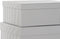 Set van opstapelbare opbergboxen DKD Home Decor Grijs Wit Vierkant Karton (43,5 x 33,5 x 15,5 cm)