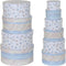 Set van opstapelbare opbergboxen DKD Home Decor Kinderen Multicolour Karton (37,5 x 37,5 x 18 cm)