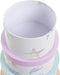 Set van opstapelbare opbergboxen DKD Home Decor Navy Cirkelvormig Karton (37,5 x 37,5 x 18 cm)