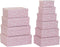 Set van opstapelbare opbergboxen DKD Home Decor Wit Kinderen Licht Roze Karton (43,5 x 33,5 x 15,5 cm)