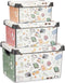 Set van opstapelbare opbergboxen Memories 3 Onderdelen Plastic