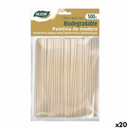 Set van roerstokjes voor koffie Algon Hout 20 Stuks