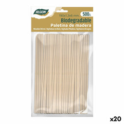Set van roerstokjes voor koffie Algon Hout 20 Stuks