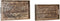 Set van trays DKD Home Decor 2 Stuks Bruin Donkerbruin Mangohout (43 x 27,5 x 7,5 cm) (2 Onderdelen)