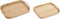 Set van trays DKD Home Decor Bruin Rotan (51.5 x 36 x 7.5 cm) (44.5 x 31.5 x 6 cm) (2 pcs)