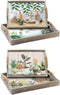 Set van trays DKD Home Decor Hout MDF (2 Onderdelen) (40 x 30 x 6 cm) (2 Stuks)