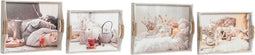 Set van trays DKD Home Decor Multicolour Hout MDF (2 Onderdelen) (40 x 30 x 6 cm) (2 Stuks)