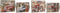 Set van trays DKD Home Decor Multicolour Hout MDF (2 Onderdelen) (40 x 30 x 6 cm) (2 Stuks)