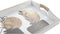 Set van trays DKD Home Decor Vaas Zwart Gouden Wit 40 x 30 x 6 cm Modern (2 Stuks)