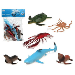 Set van Wilde Dieren Oceaan 6 Onderdelen