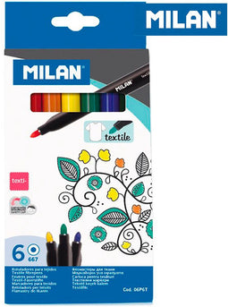 Set Viltstiften Milan Ø 4 mm Blauw Multicolour