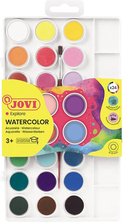 Set voor Aquarelschilderijen Jovi 800/24 24 kleuren Doosje